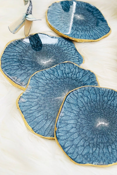 Blue Agate Coaster Set - ShopAuthentique