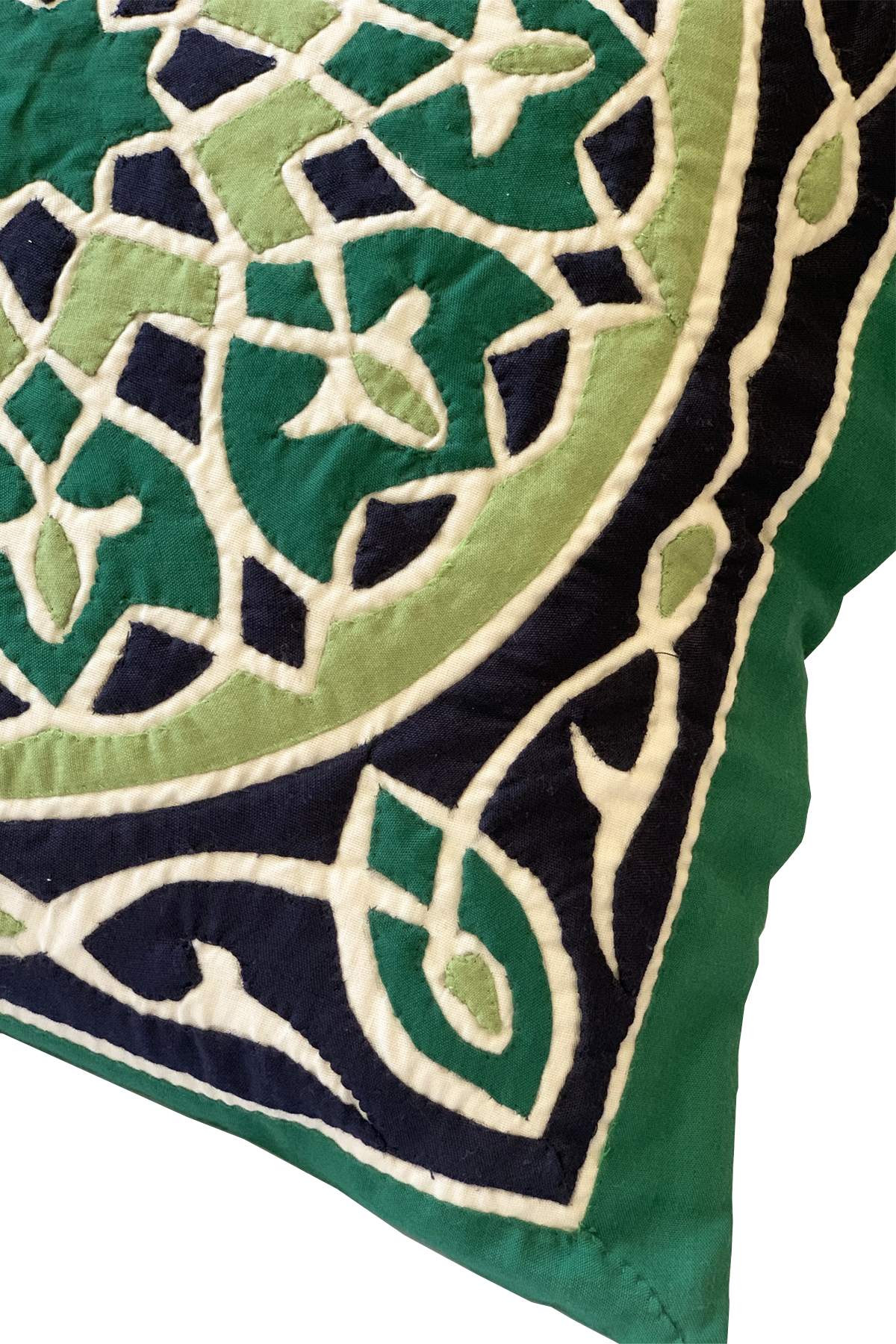 Green Mosaic Pillow Case - ShopAuthentique