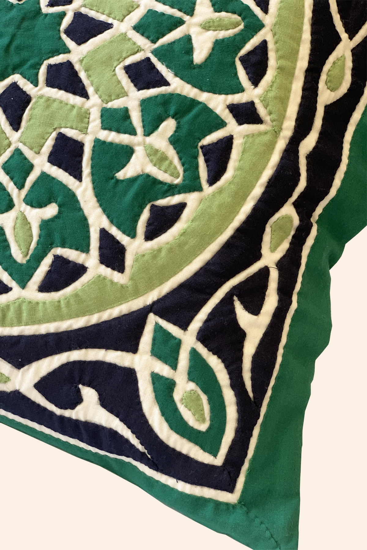 Green Mosaic Pillow Case - ShopAuthentique