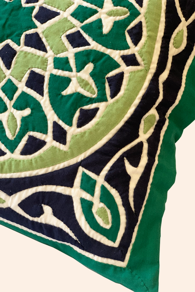 Green Mosaic Pillow Case - ShopAuthentique