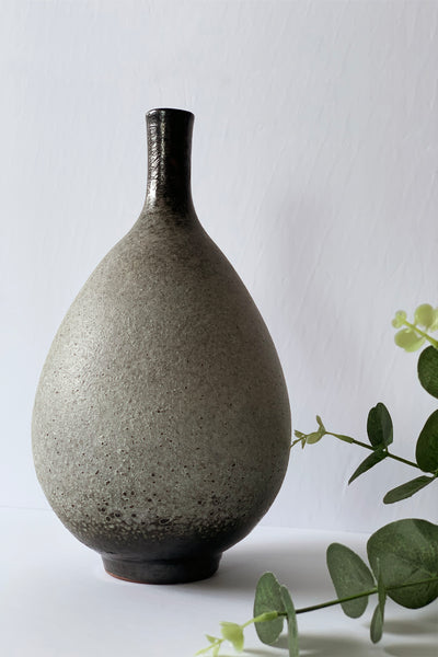 Grey Ombre Pottery Vase Large - ShopAuthentique