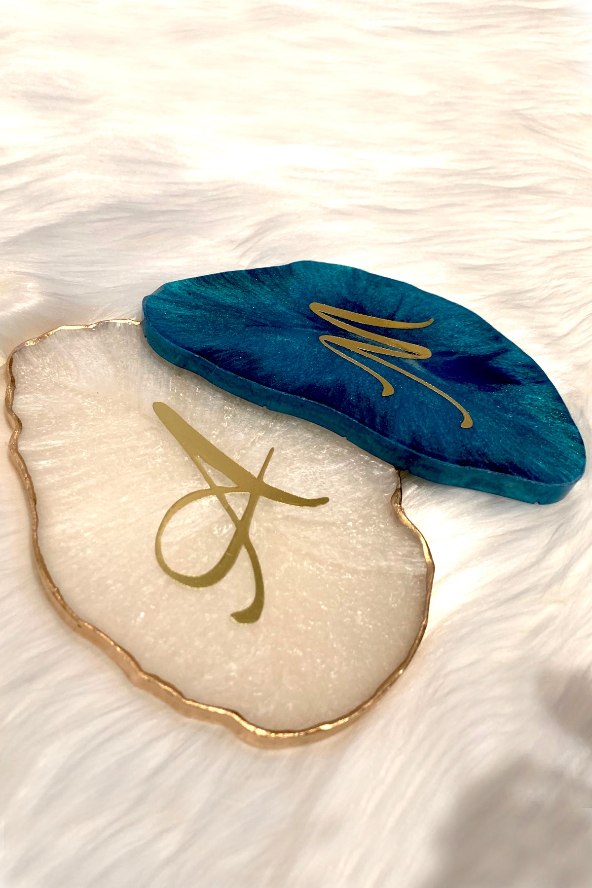 Personalized Coaster - Aqua Quartz - ShopAuthentique