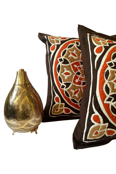 Brown Mosaic Pillow Case - ShopAuthentique