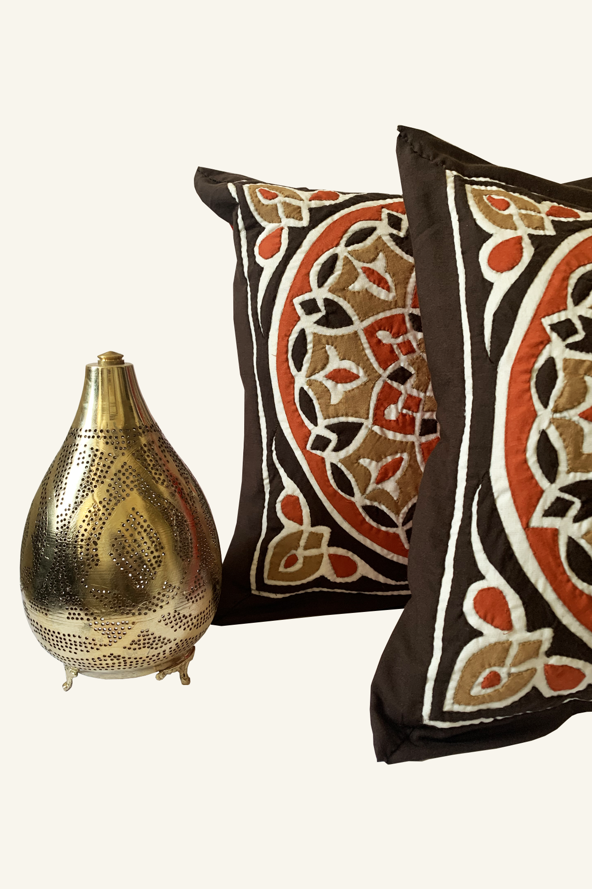 Brown Mosaic Pillow Case - ShopAuthentique