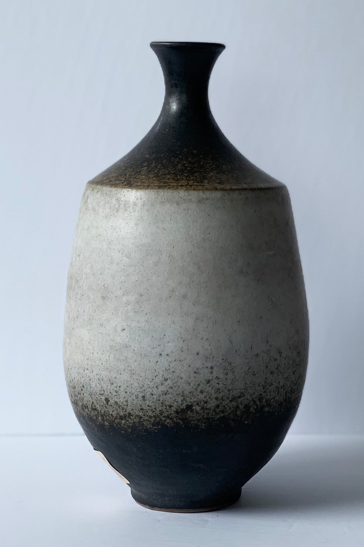 Dark Brown Ombre Pottery Vase (Large) - ShopAuthentique