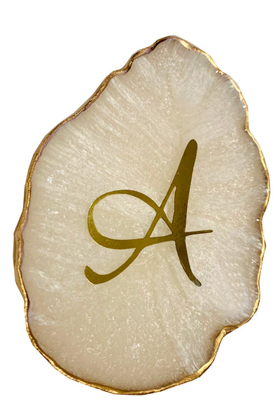 Personalized Coaster - Pearl White - ShopAuthentique