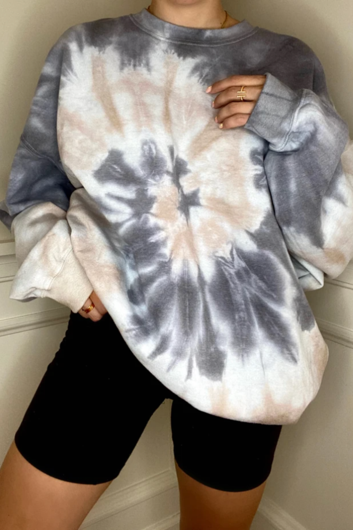 Espresso Swirl Crew Neck