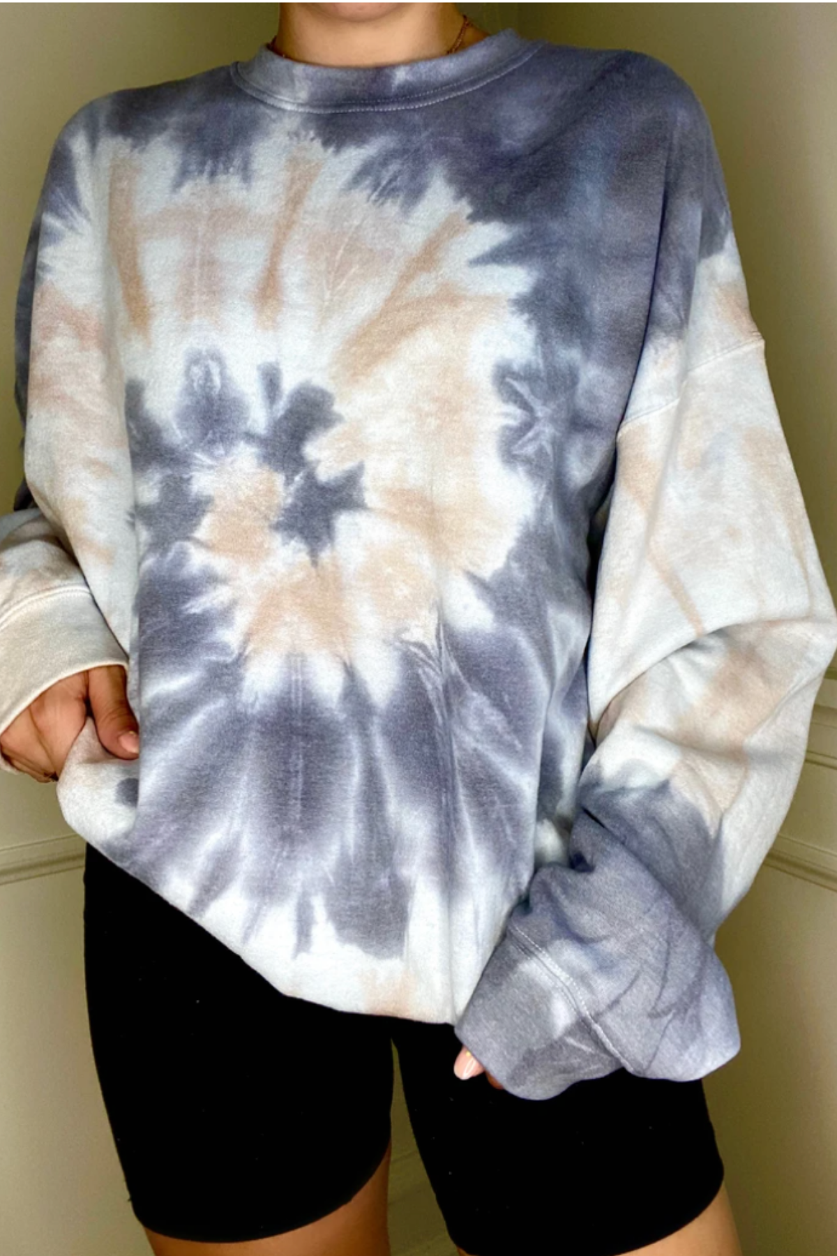 Espresso Swirl Crew Neck