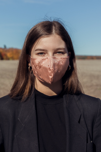 Pink Foral Mask