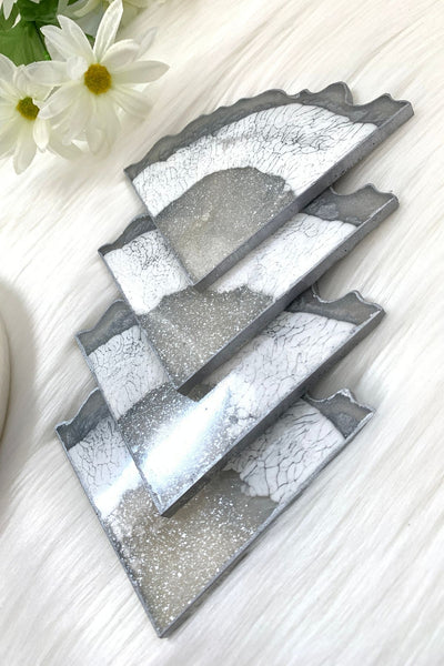 Silver Quartz Coaster Set - ShopAuthentique