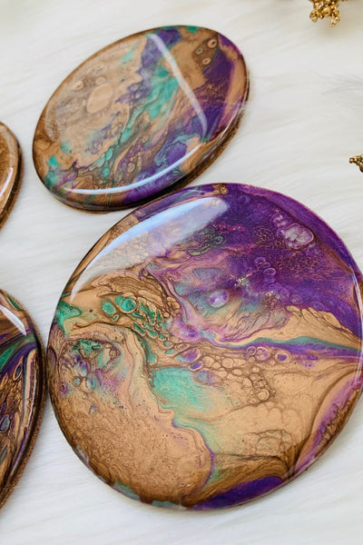 Purple & Bronze Coaster - ShopAuthentique