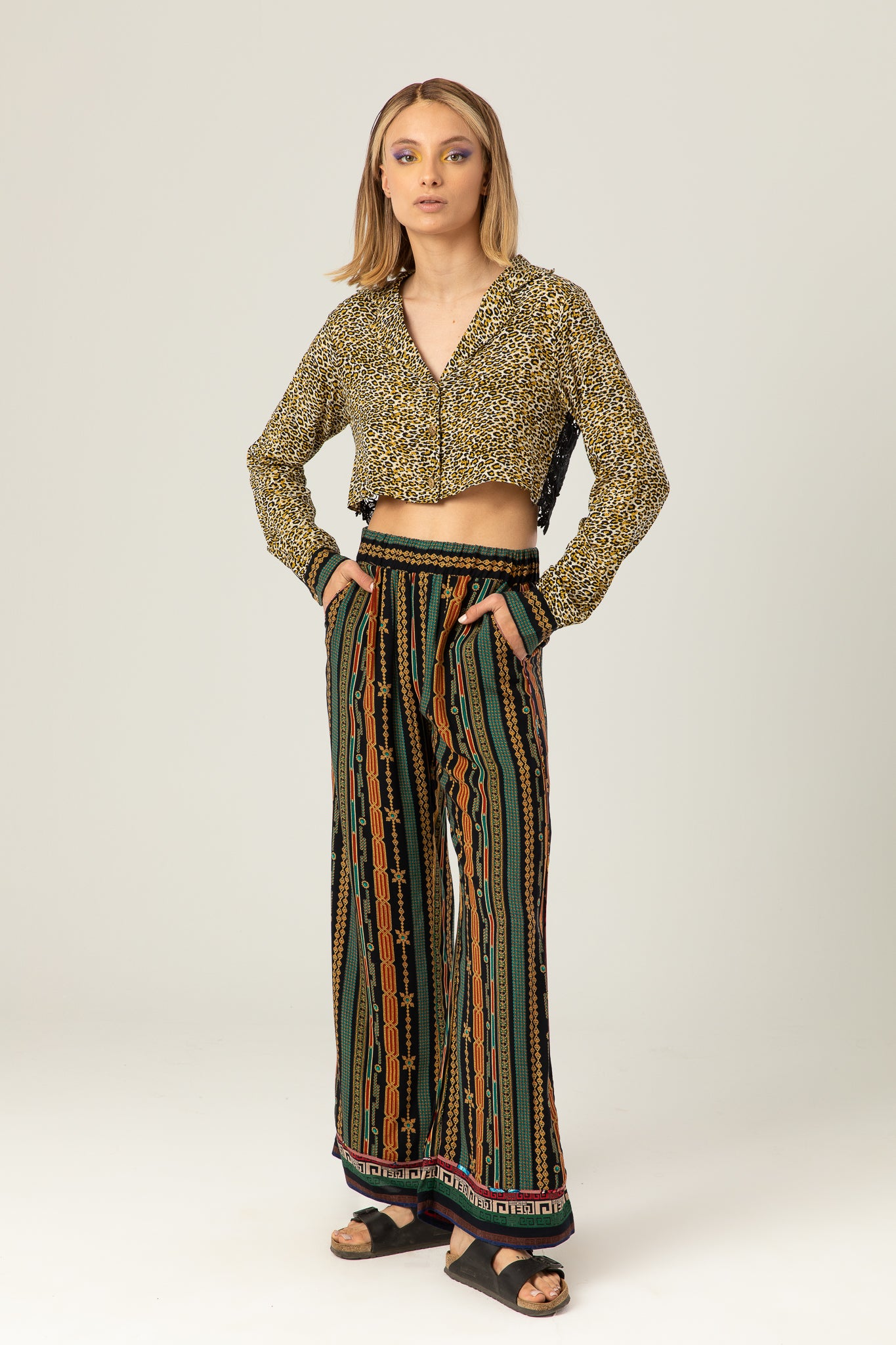 Bohemia Pants | Arabian Stripes Green