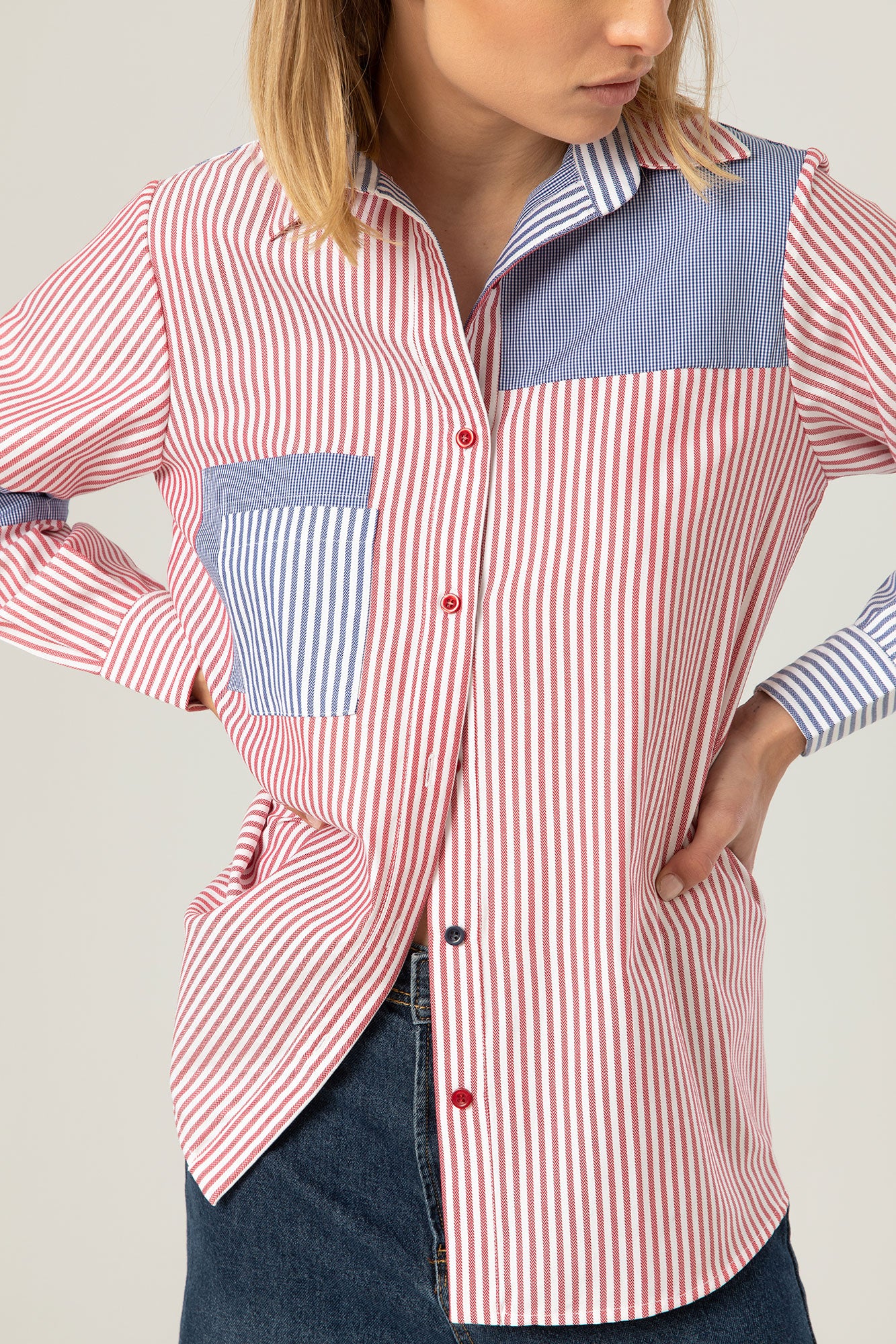 The Park Shirt | Red and white stripes