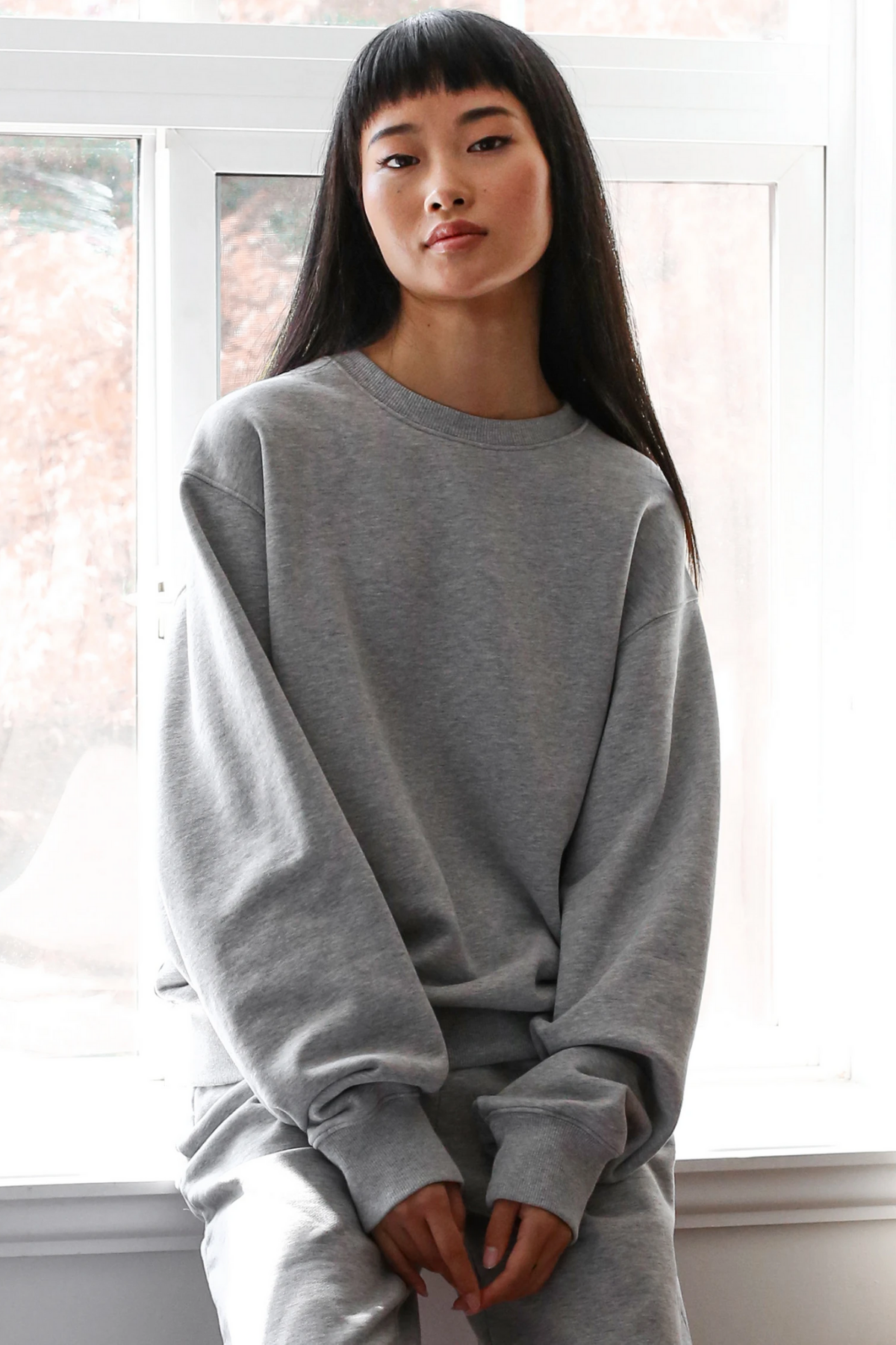 The "BEST FRIEND" Crew Neck Sweatshirt | Grey