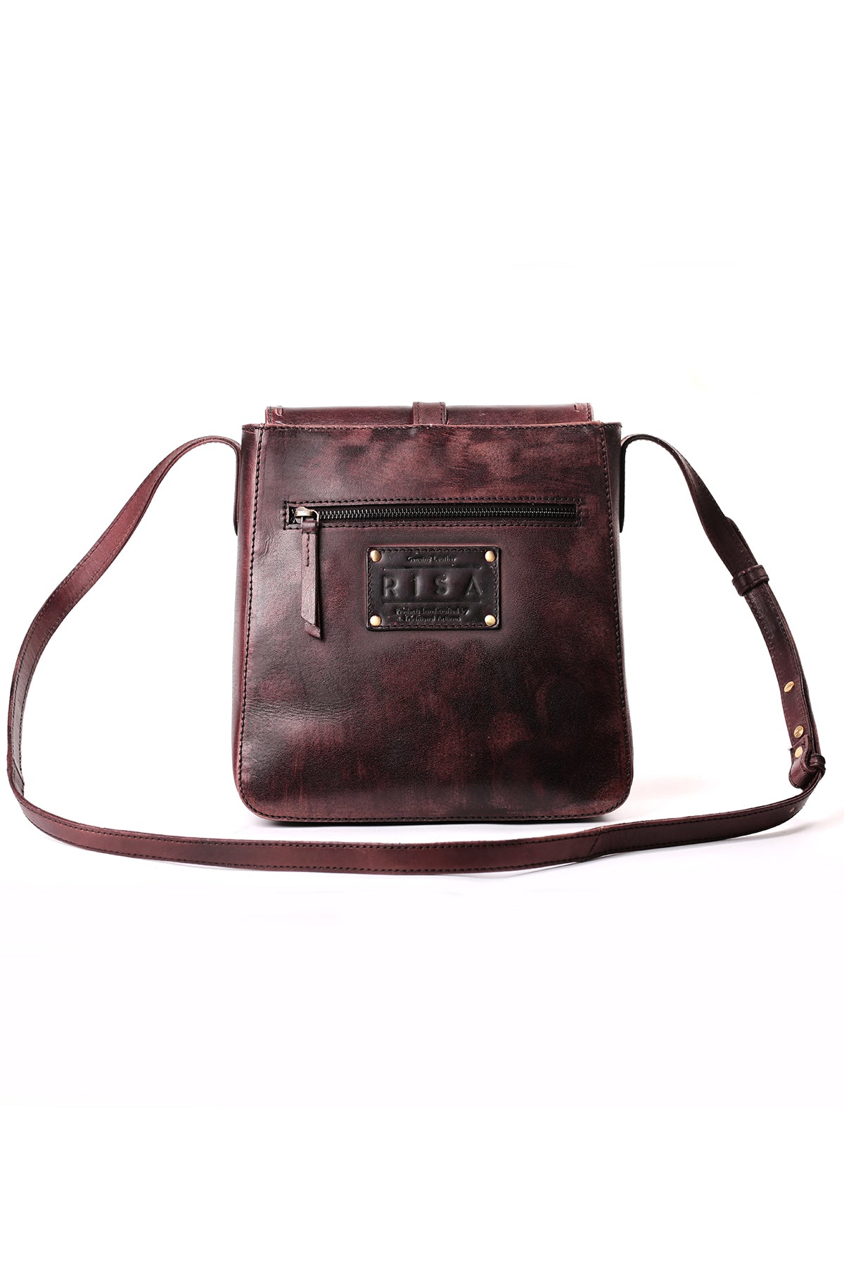 Ash crossbody burgundy