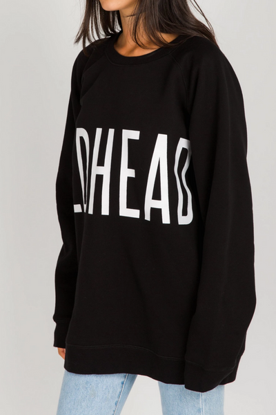 The "REDHEAD" Big Sister Crew Neck Sweatshirt | Black