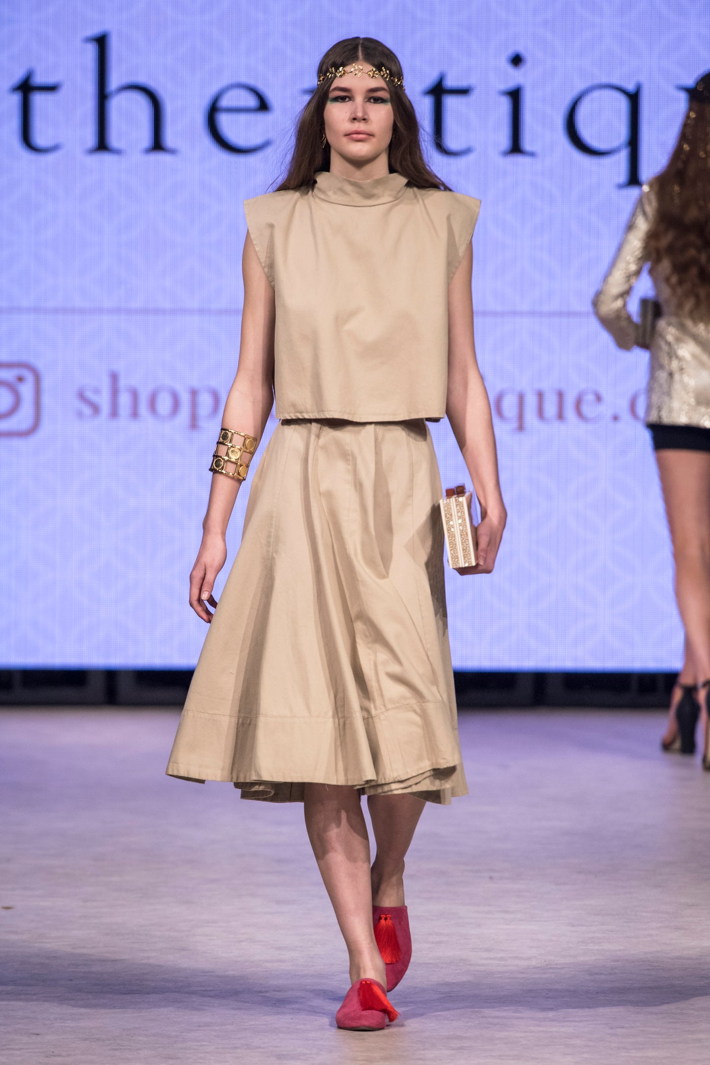 Runway Collection Kenton Skirt Set- Camel - ShopAuthentique