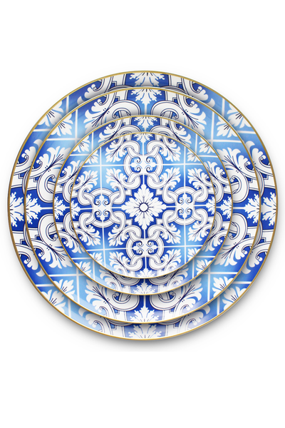 Blue Renaissance Dinnerware Set