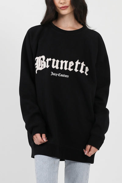 The "BRUNETTE" Big Sister Crew Neck Sweatshirt