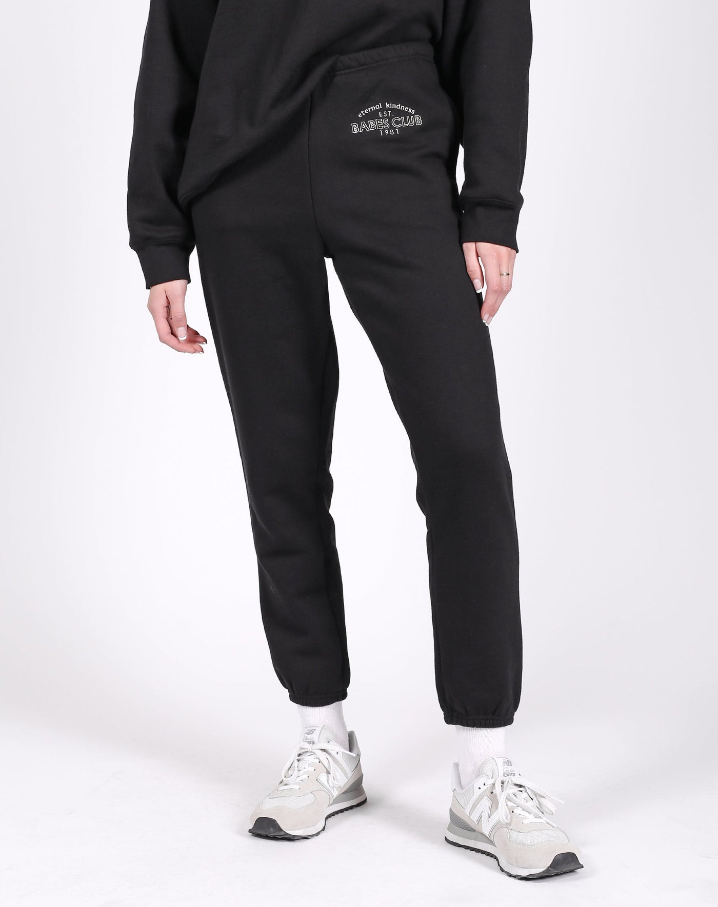 The "ETERNAL KINDNESS" Best Friend Jogger | Black