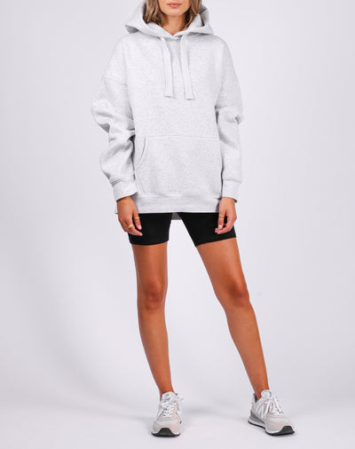 The "BABES SUPPORTING BABES" Big Sister Hoodie | Pebble Grey