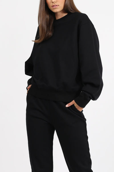 The "BEST FRIEND" Crew Neck Sweatshirt | Black