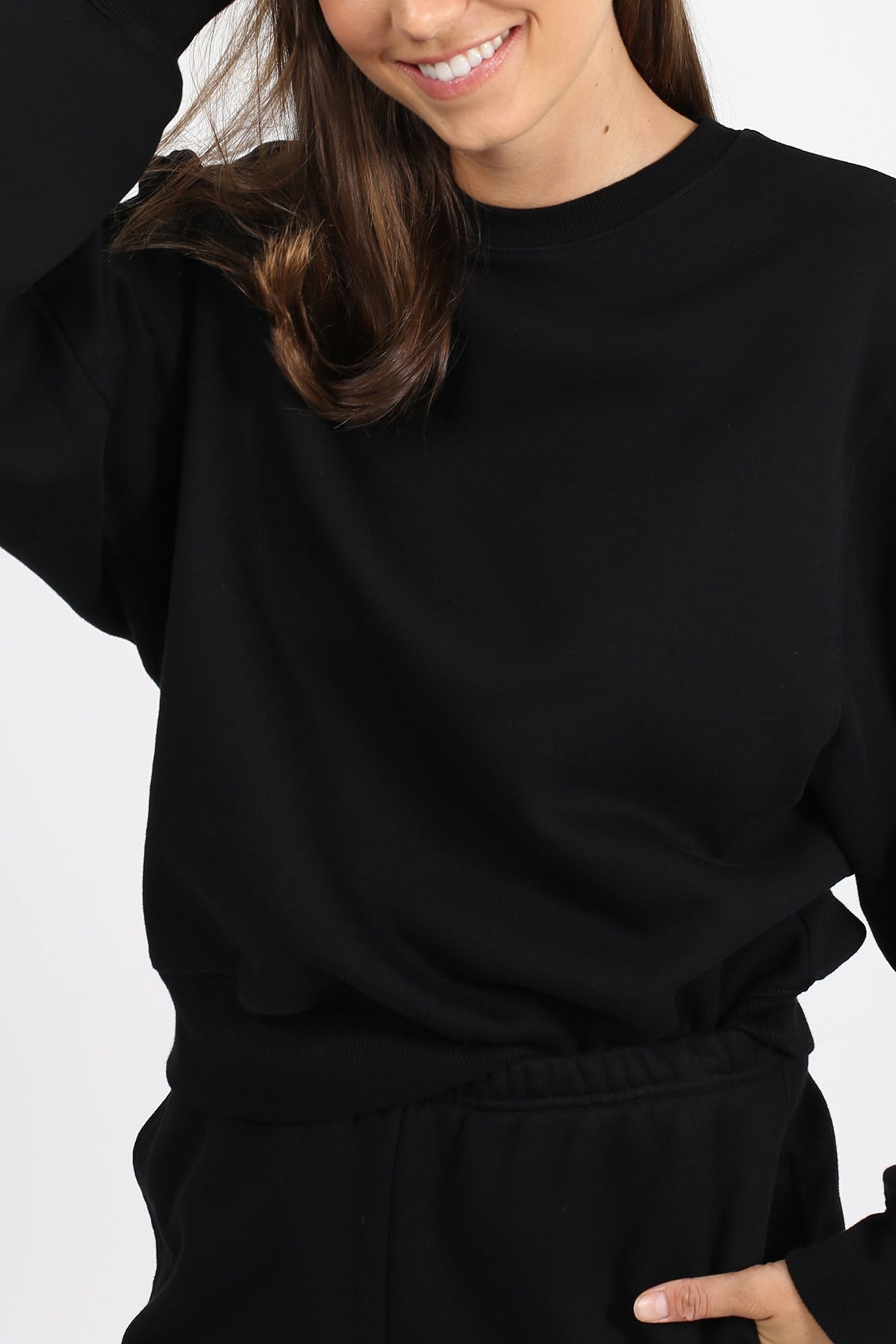 The "BEST FRIEND" Crew Neck Sweatshirt | Black