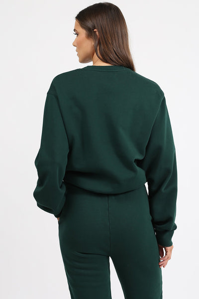 The "BEST FRIEND" Crew Neck Sweatshirt | Evergreen