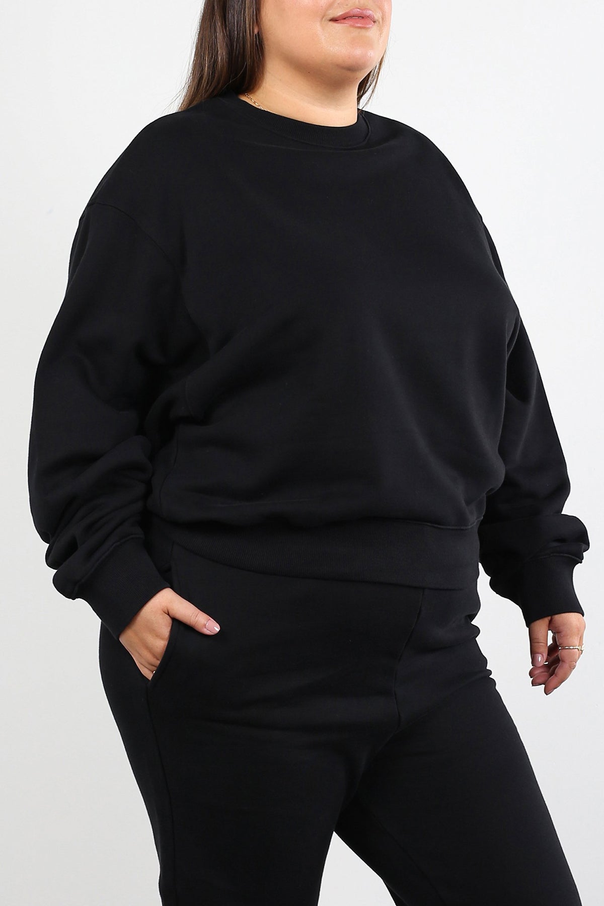 The "BEST FRIEND" Crew Neck Sweatshirt | Black