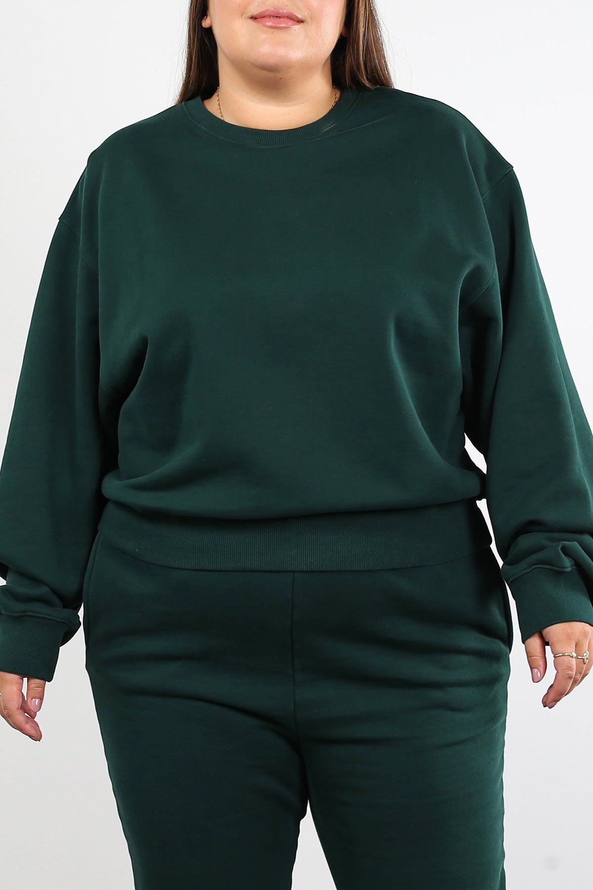 The "BEST FRIEND" Crew Neck Sweatshirt | Evergreen