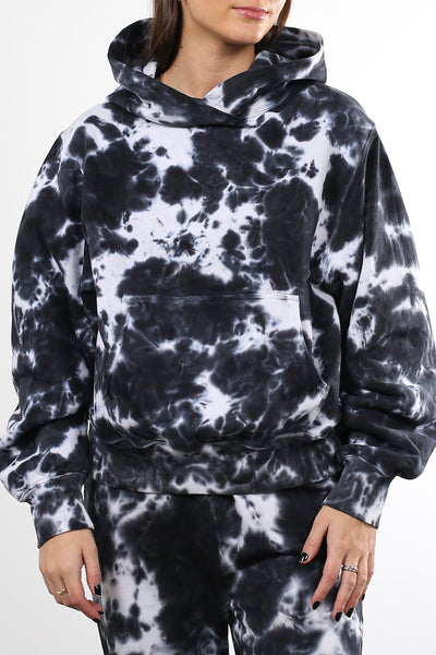 The "MARBLE TIE DYE" Best Friend Hoodie | Black