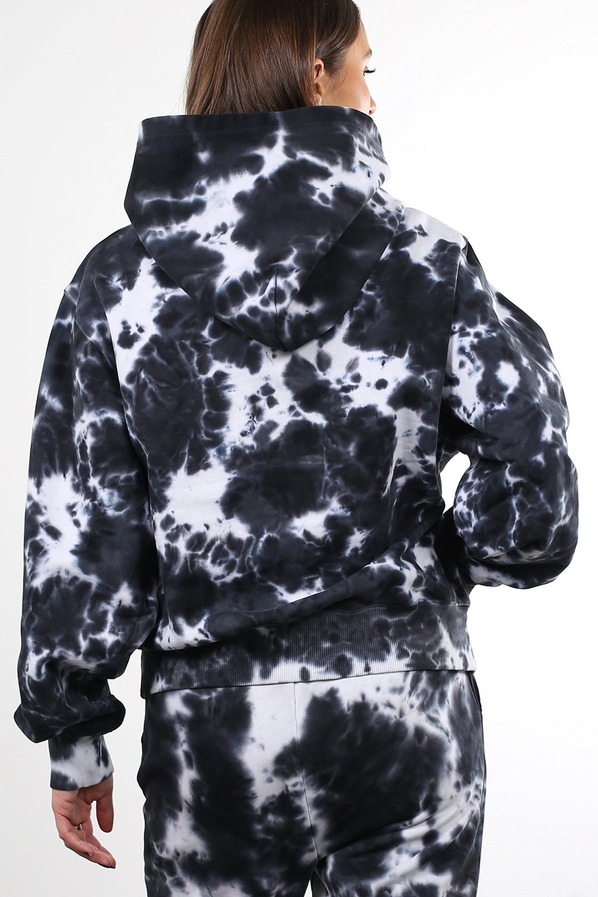 The "MARBLE TIE DYE" Best Friend Hoodie | Black