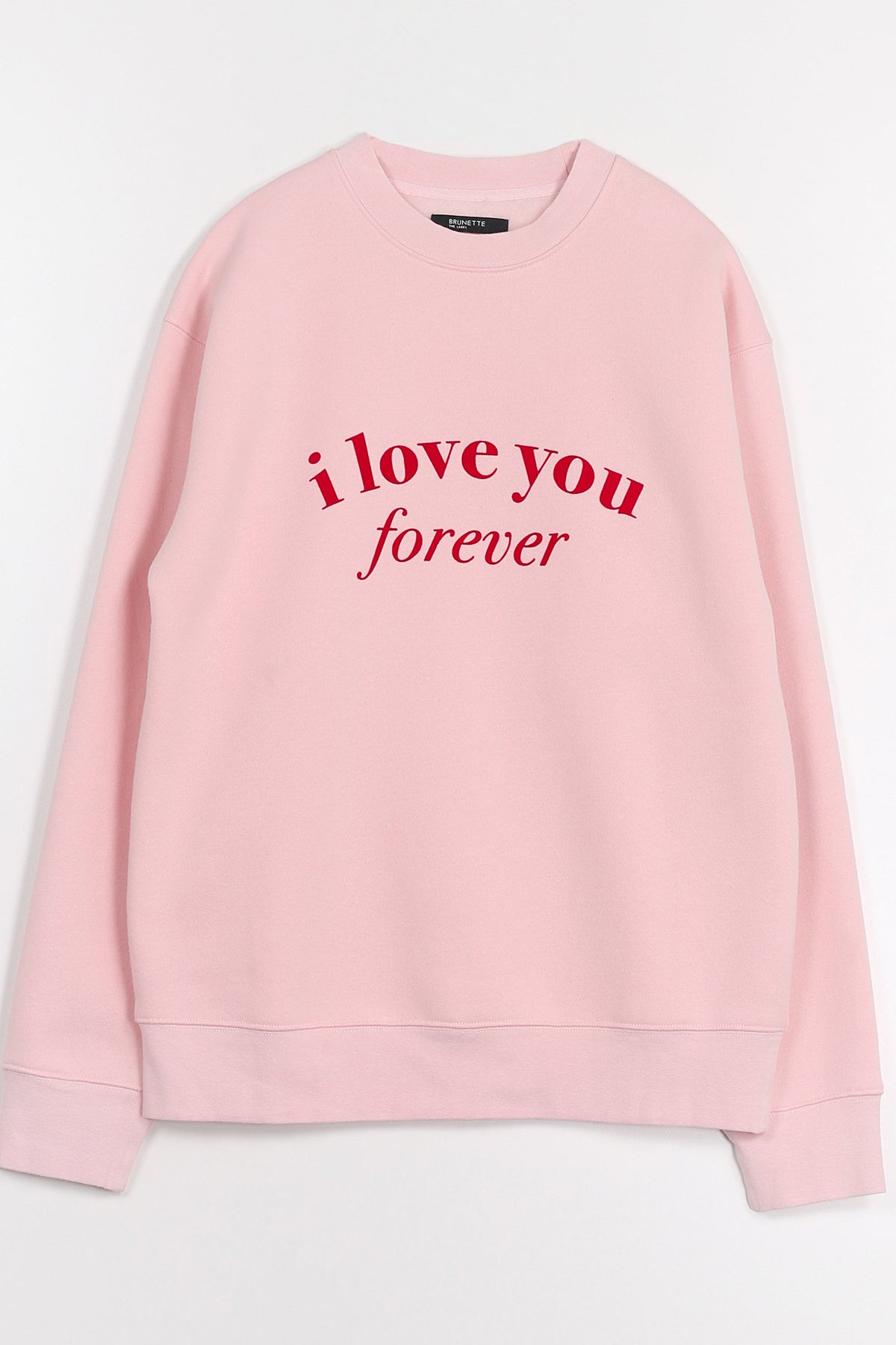 The "I LOVE YOU" Classic Crew Neck Sweatshirt | Cotton Candy