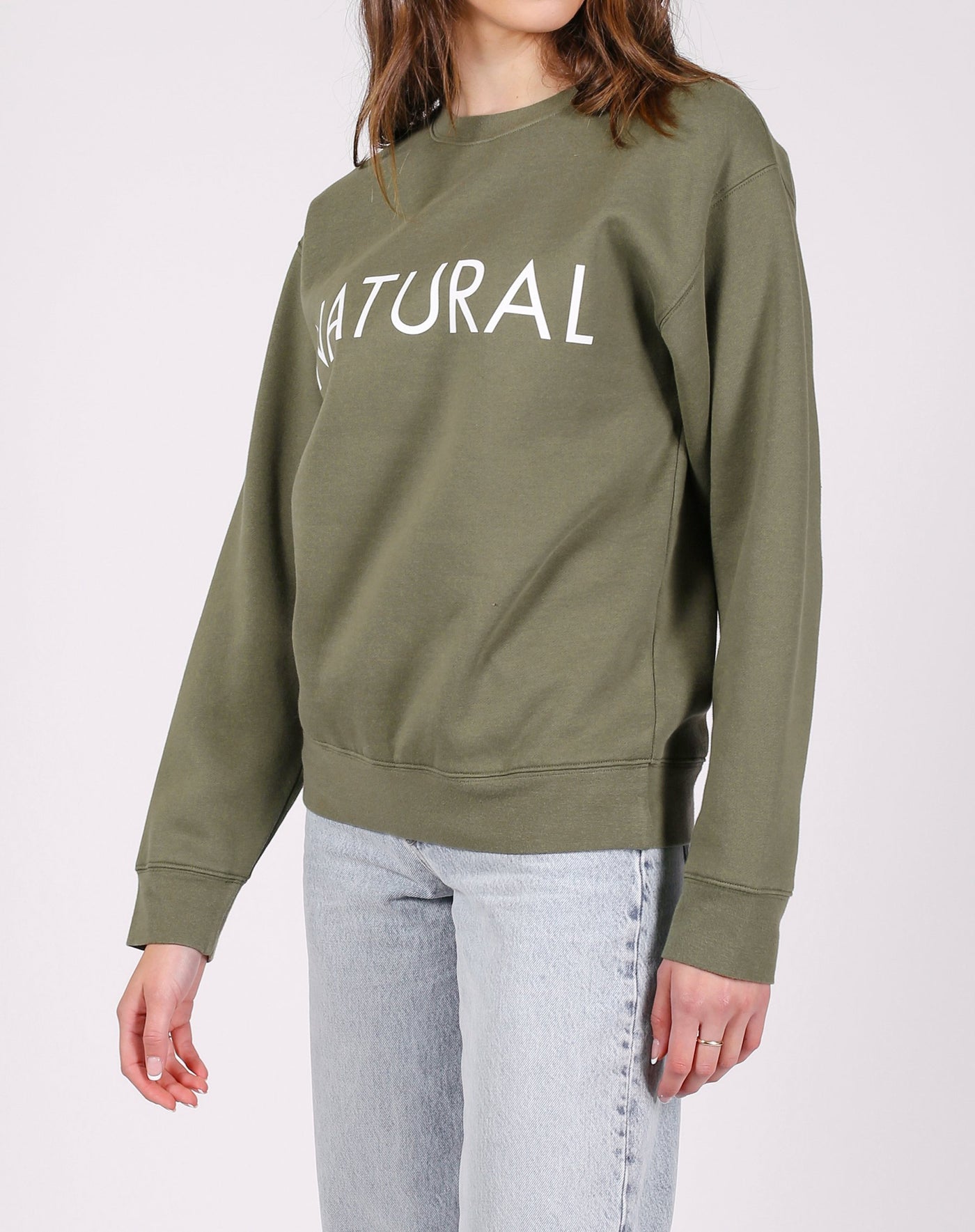 The "NATURAL" Classic Crew Neck Sweatshirt | Olive