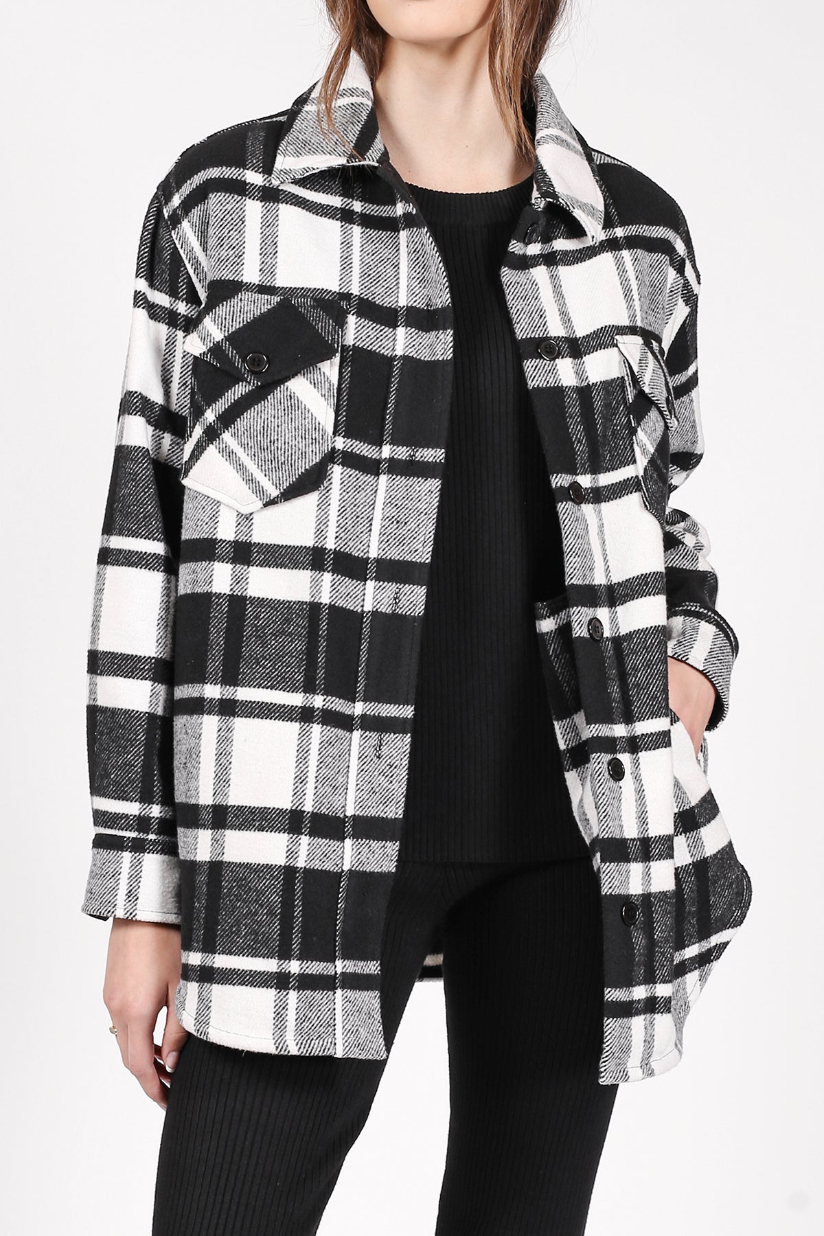 Plaid Shirt Jacket