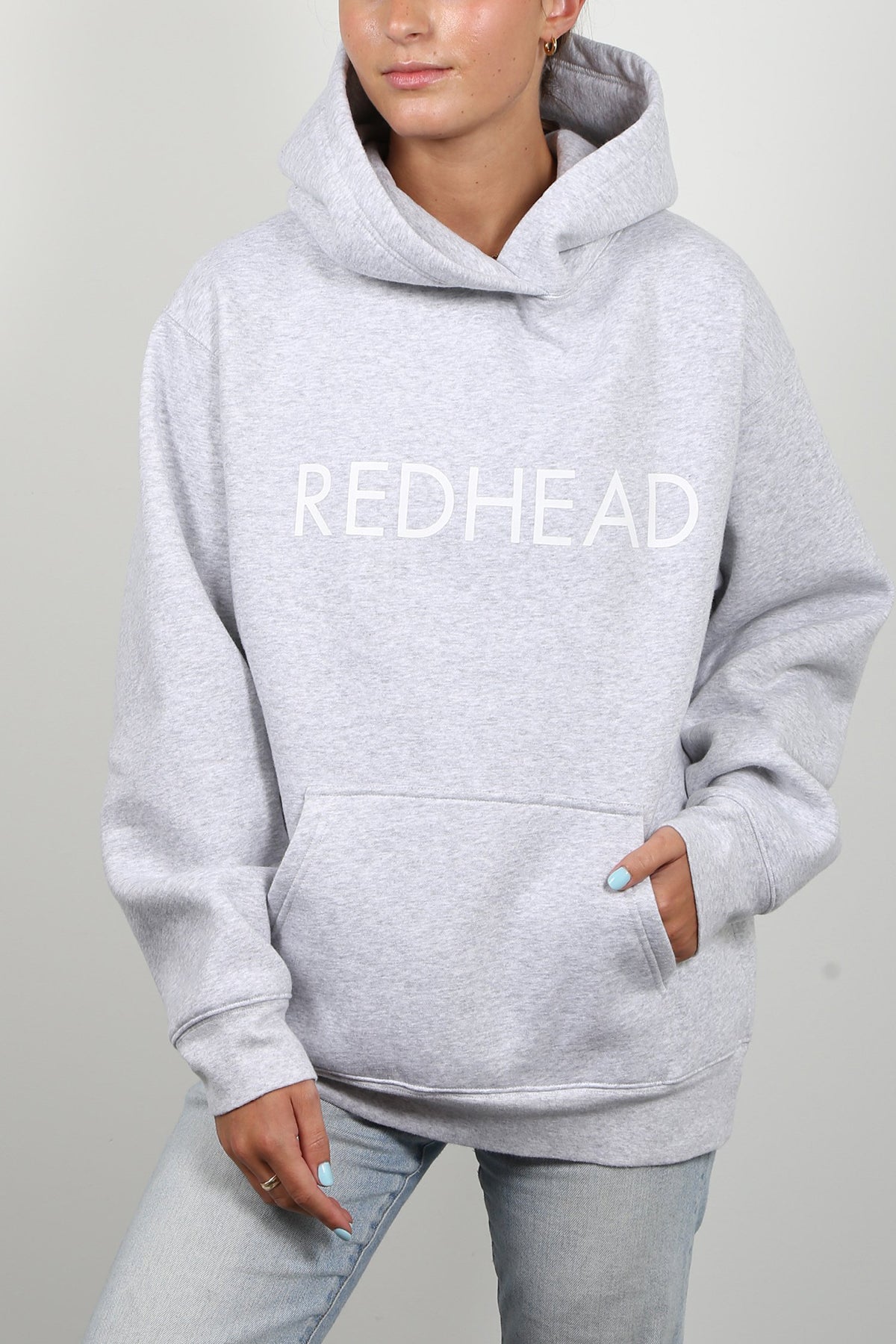 The "REDHEAD" Classic Hoodie | Pebble Grey