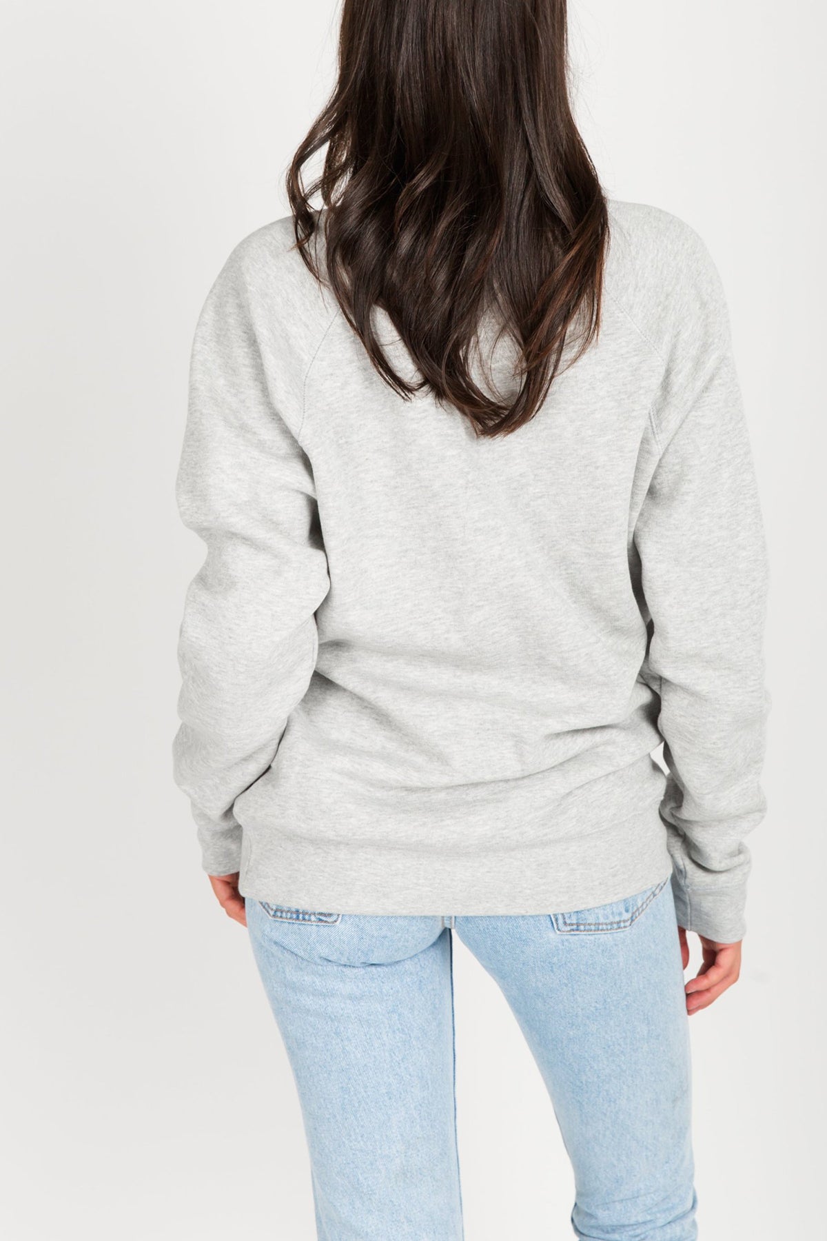 The "BLONDE" Classic Crew Neck Sweatshirt | Pebble Grey