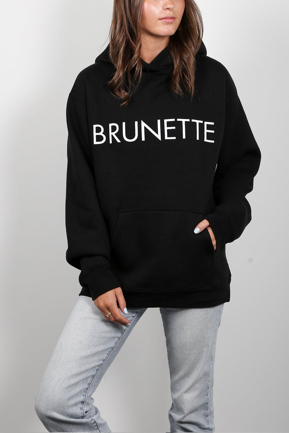 The "BRUNETTE" Classic Hoodie | Black