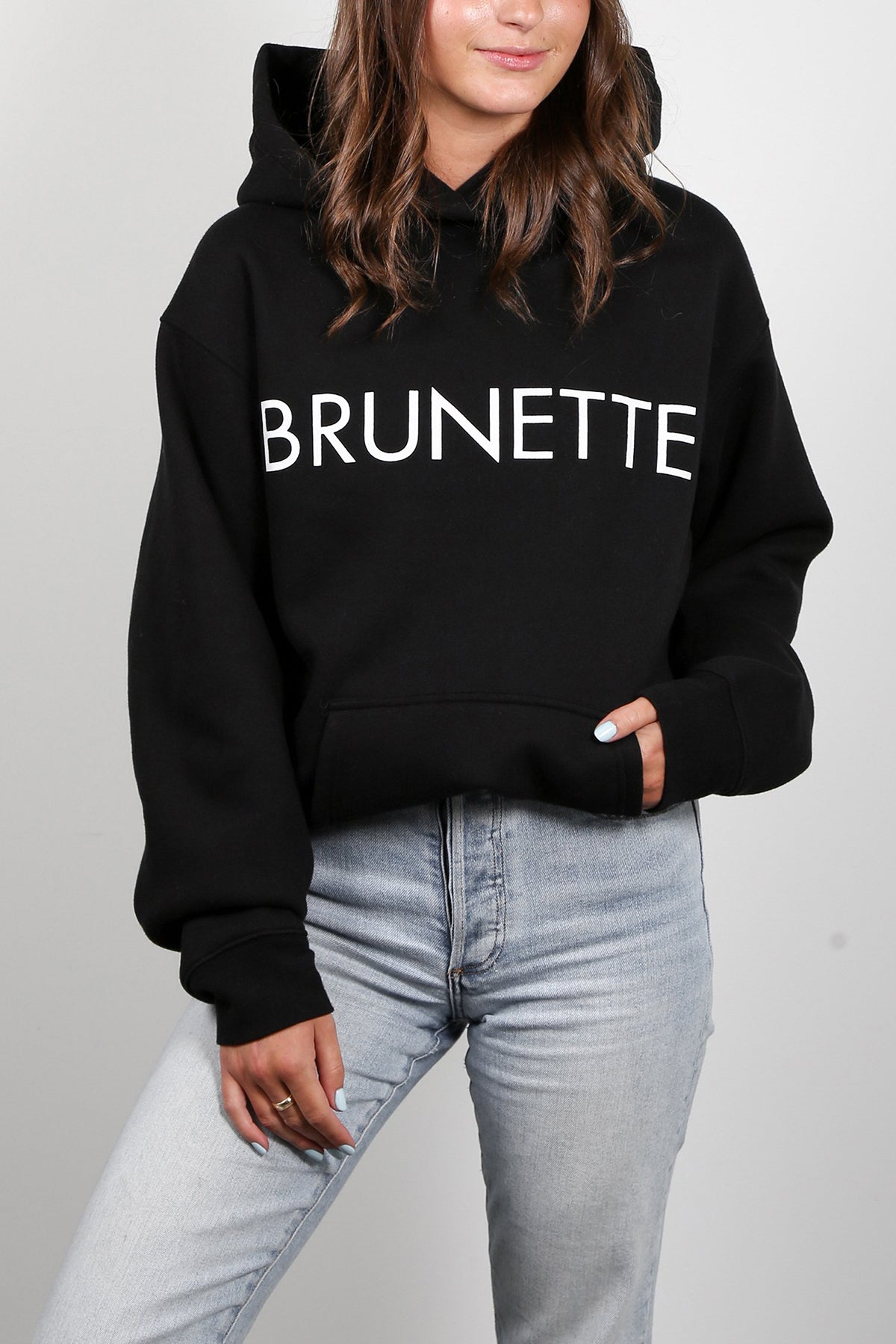 The "BRUNETTE" Classic Hoodie | Black