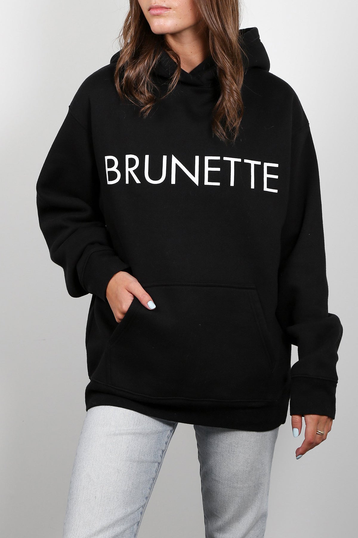 The "BRUNETTE" Classic Hoodie | Black