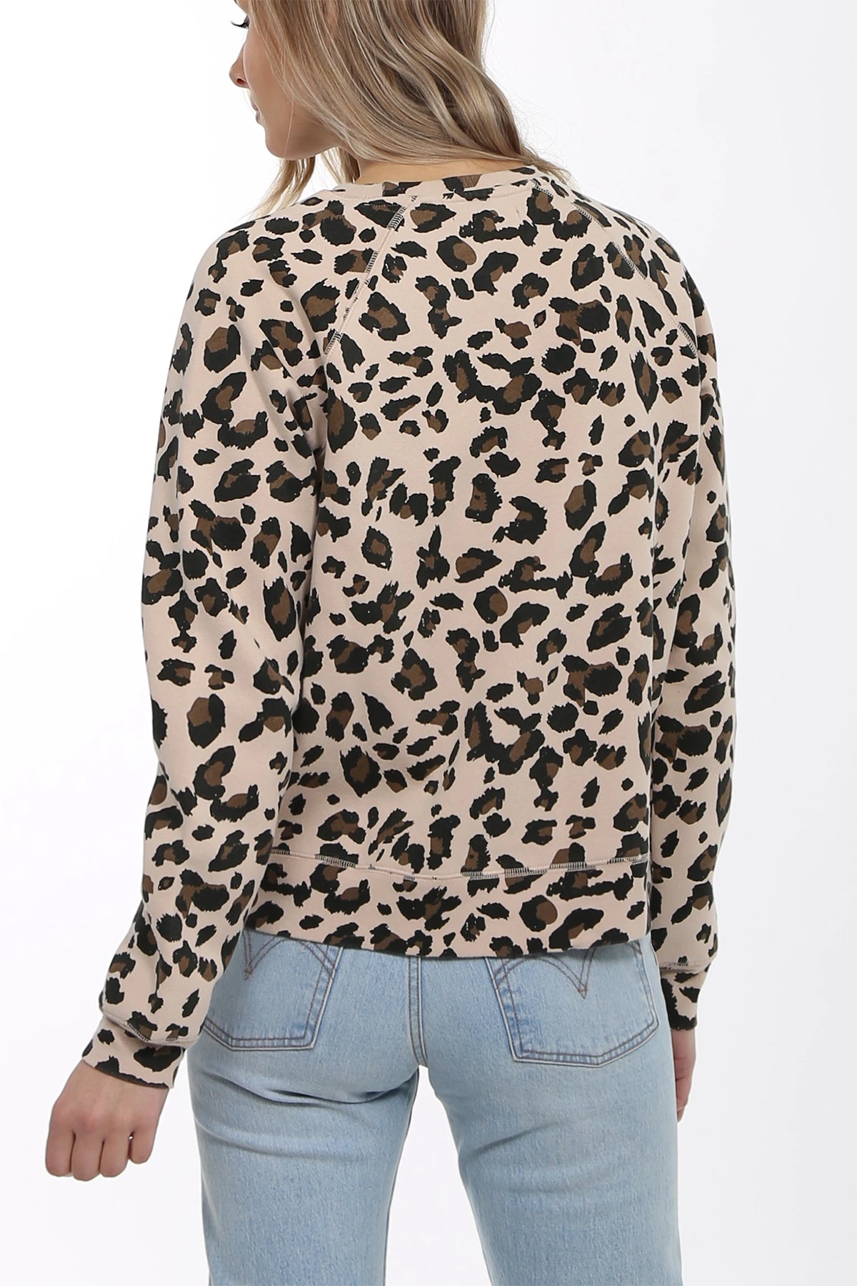 The "REDHEAD" Middle Sister Crew Neck Sweatshirt | Leopard Print