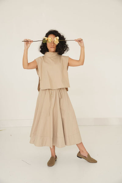 Kenton Skirt Set- Camel - ShopAuthentique