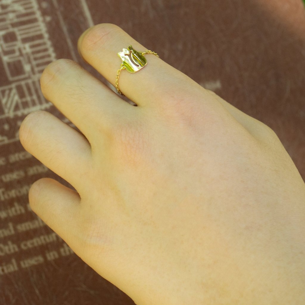 Tulip Catena Gold Ring - ShopAuthentique