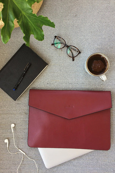 BURGUNDY | ENVELOPE LAPTOP SLEEVE