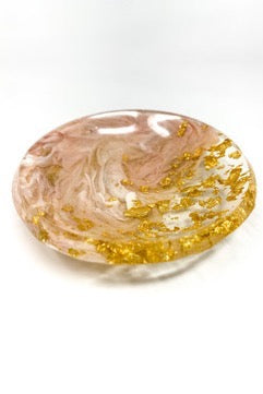 Trinket Dish - Ring Dish - Karat Gold- Matt Pink