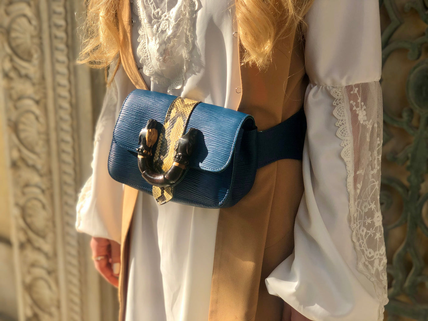 BLUE WAIST BAG - ShopAuthentique