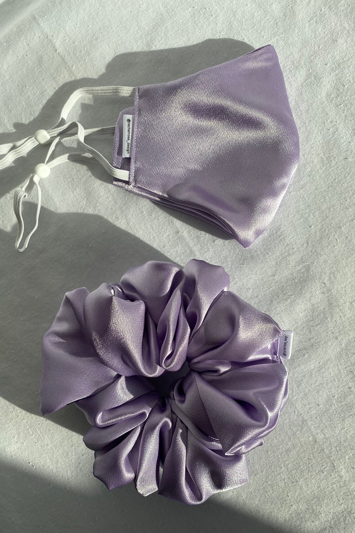 Lavender Satin Mask