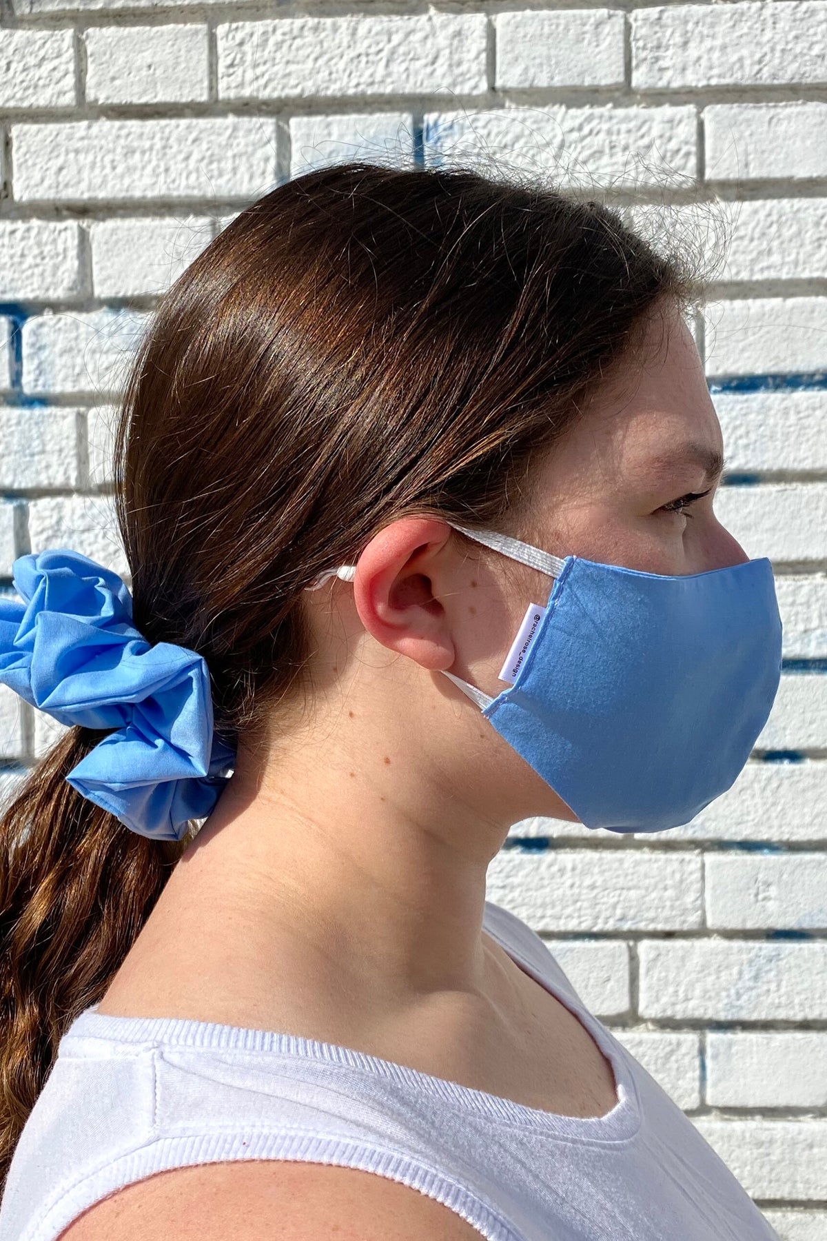 Blue Cotton Mask