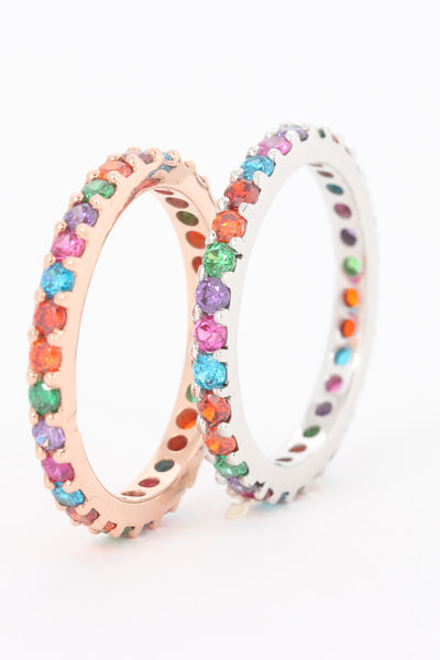 Rainbow Stone Ring - ShopAuthentique