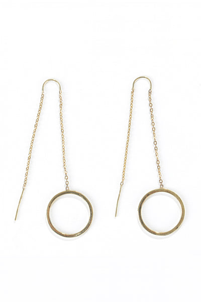 Threaded Hoop Earring - ShopAuthentique